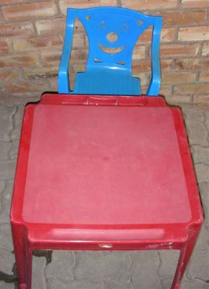 Child's Plastic Table and chair