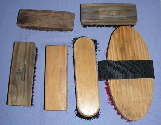 Vintage Polishing brushes x 6
