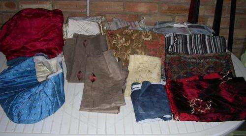 Huge lot of material offcuts  - 7 kilos ! plus, plus, plus !  fabulous for crafting.