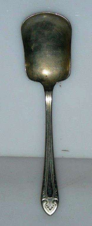 Vintage silver plated sugar spoon - Sipelia, rustless nickel silver, Sheffield England