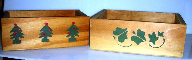 2 x Vintage wooden boxes