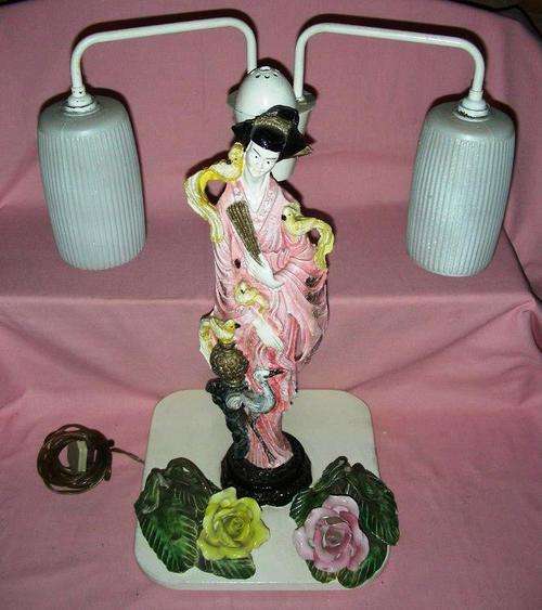 Vintage Oriental lamp  - just unique and fabulous