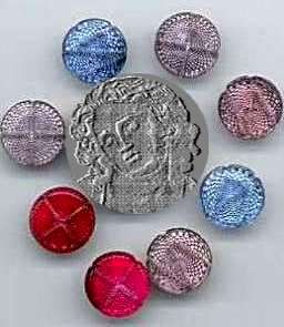 20 Vintage GLASS etched, concave back rhinestone cabs - 12.5mm