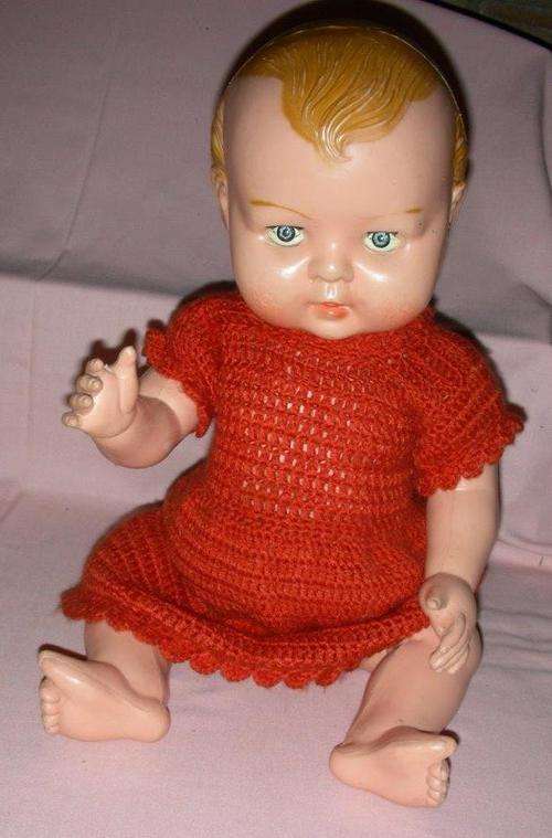 LARGE 60cm Vintage hard plastic doll - Hong Kong