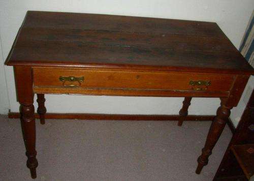 Vintage Hall Table with long drawer and ornate legs - could be Afrikaner piece?