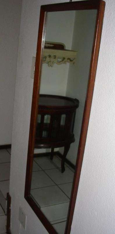 Vintage Large full length wooden wall mirror