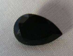 Semi-Vintage LARGE Swarovski PEAR Jet Stone -STUNNING !