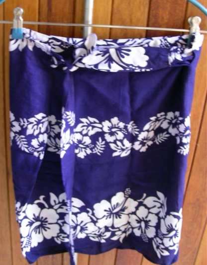 Blue & white mini Sarong from Bali