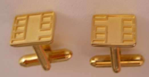 Goldplated Telkom cufflinks