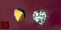 1 x  Vintage Swarovski Clear crystal heart - ANY DAY SPECIAL - REDUCED