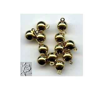 30 Vintage solid brass Bead / Pendant with loop - stunning!!!