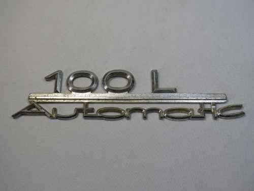 Vintage Audi 100L Automatic badge
