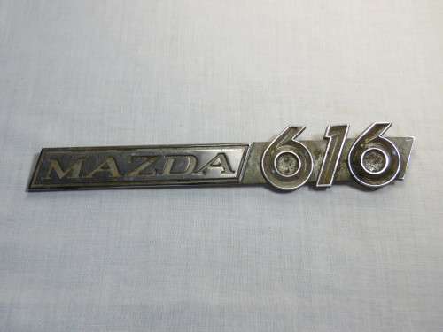 Mazda 616 vintage car badge