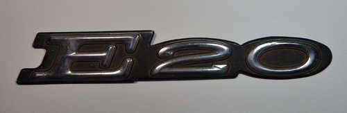 Vintage Nissan E2O name badge