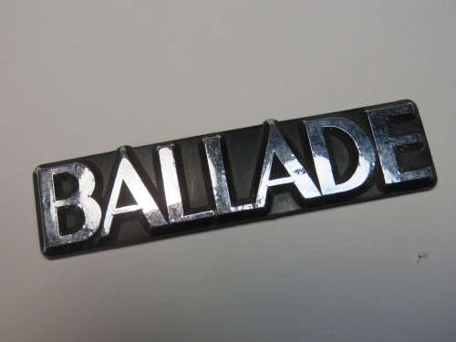 Vintage Honda Ballade plastic badge - No pins