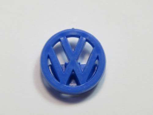 Vintage plastic Volkswagen button hole badge