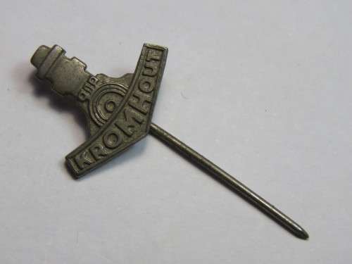 Vintage Kromhout Engines stick pin badge