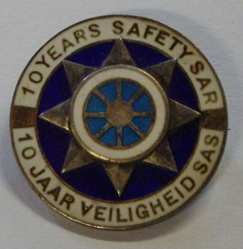 SAR-SAS 10 Years safety pin badge - #1062