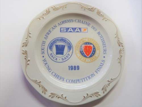 1989 SA Airways Young chefs competition plate