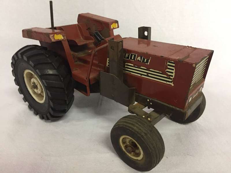 Vintage FIAT metal toy tractor
