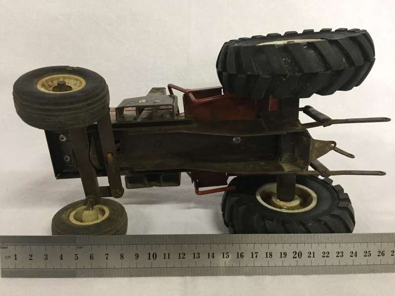 Vintage FIAT metal toy tractor