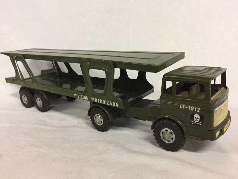 Military vehicle transporter truck