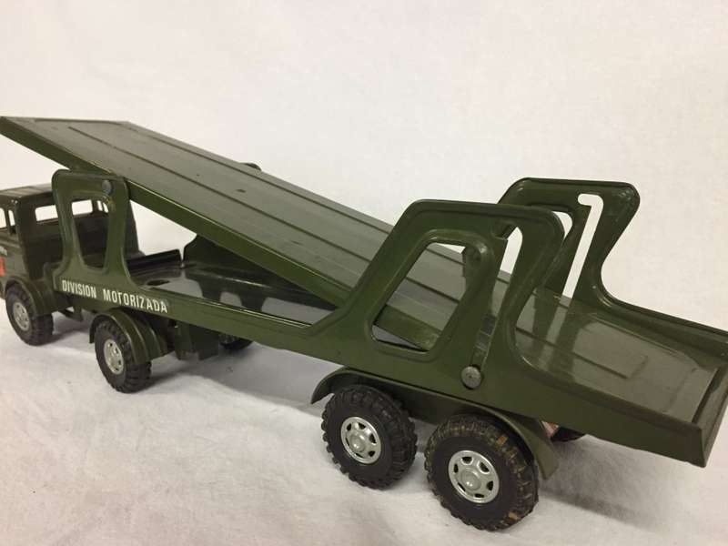 Military vehicle transporter truck