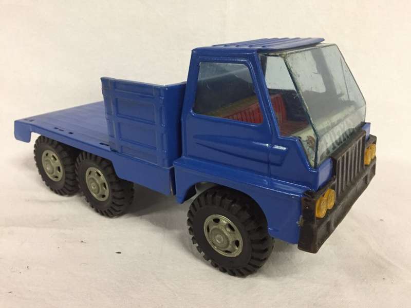 Vintage Blue metal toy truck