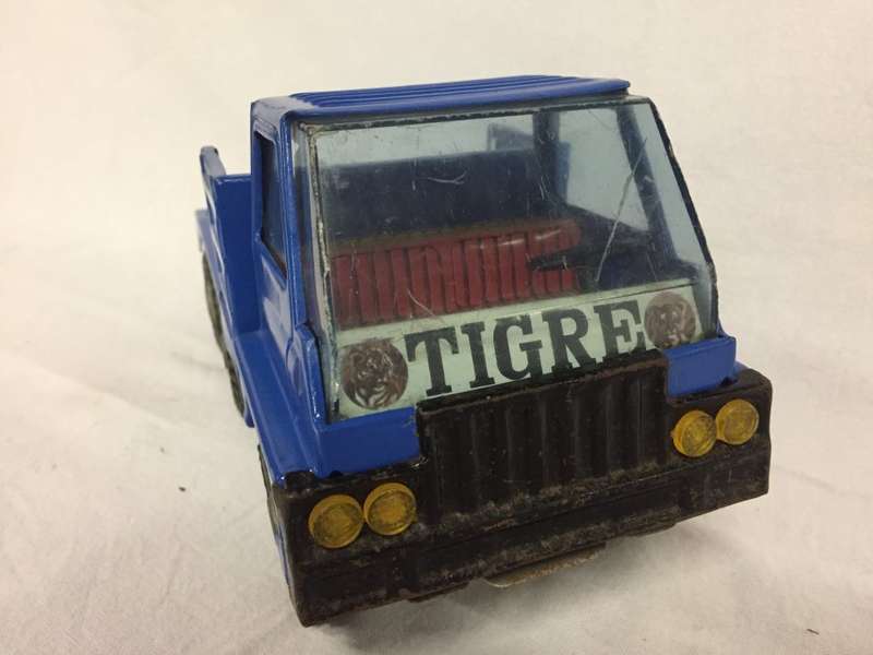 Vintage Blue metal toy truck