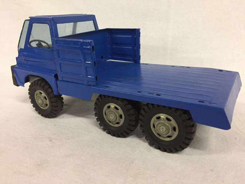Vintage Blue metal toy truck