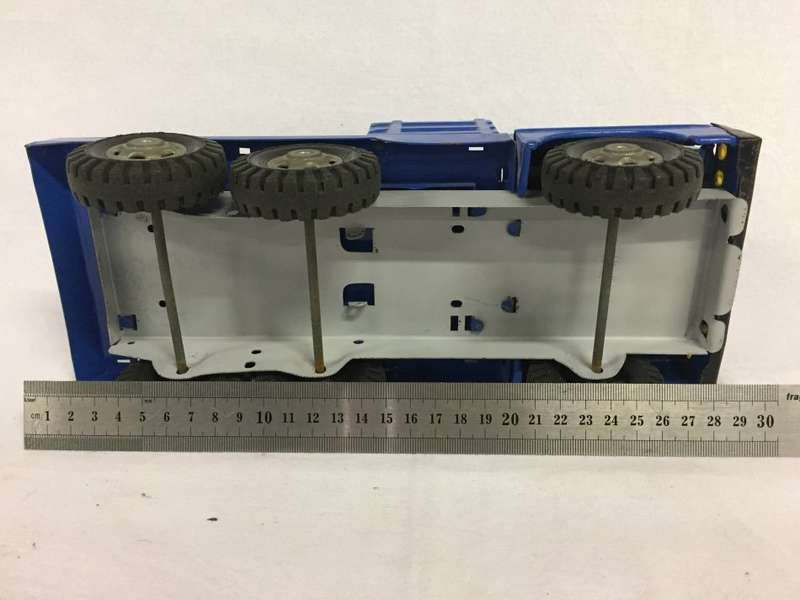 Vintage Blue metal toy truck
