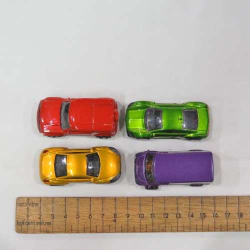 Lot of 4 Teamster L toy cars