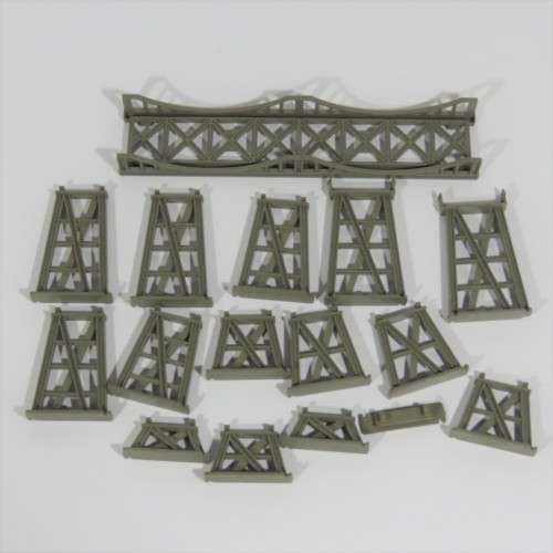 Lot of Lima HO gauge train bridge and accessories