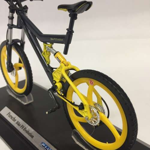 Welly Porsche Bike FS Evolution mountain bike model - scale 1/10