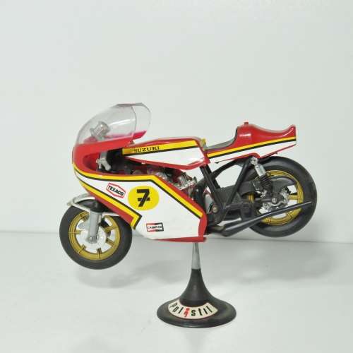 Polistil Suzuki Texaco #7 Barry Sheene grand prix motorcycle model - Scale 1/15