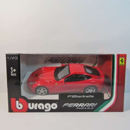 Bburago Ferrari F12 Berlinetta model car in box - Scale 1/43