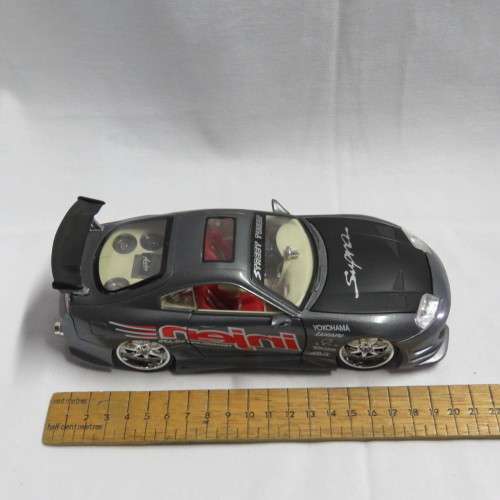 Toyota Supra Street Tuner model car with lights - Scale 1/24