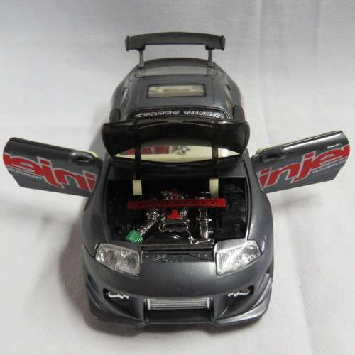 Toyota Supra Street Tuner model car with lights - Scale 1/24