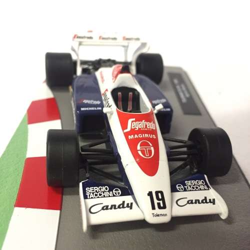 Formula 1 Toleman TG184 - 1984 die-cast model car - #19 Ayrton Senna