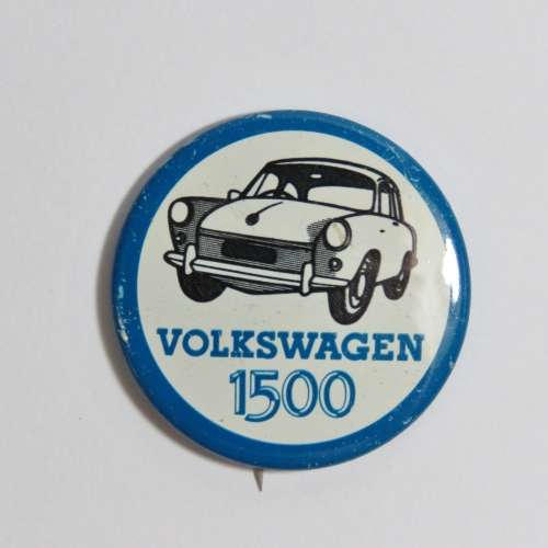 Vintage Volkswagen 1500 lapel tinnie badge