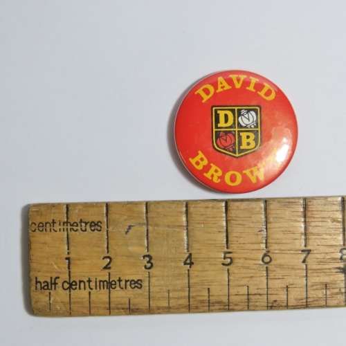 Vintage David Brown tractors lapel tinnie badge