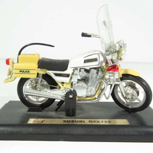 Maisto Suzuki GSX 750 model motorcycle - Scale 1/18 - Police version