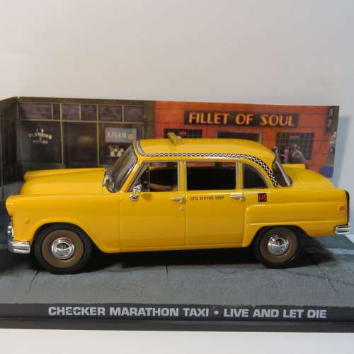 James Bond 007 - Checker Marathon taxi model car - Live and let die