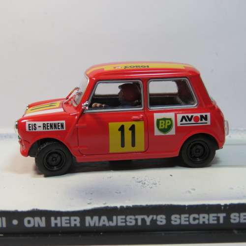 James Bond 007 - Austin Mini racing model car - On her Majesty's secret service