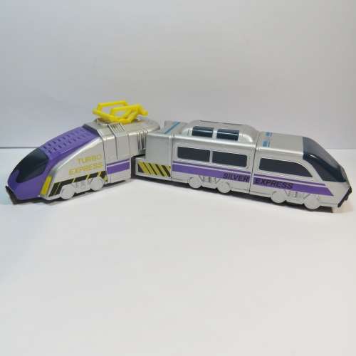 Vintage Matchbox Connectibles silver express trem