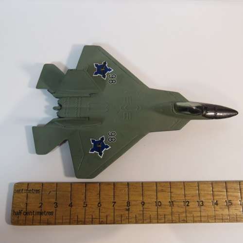 Tootsietoy F-22 jet plane with SAAF decals - No wheels