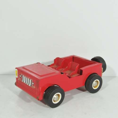 Vintage metal jeep toy car - Missing window