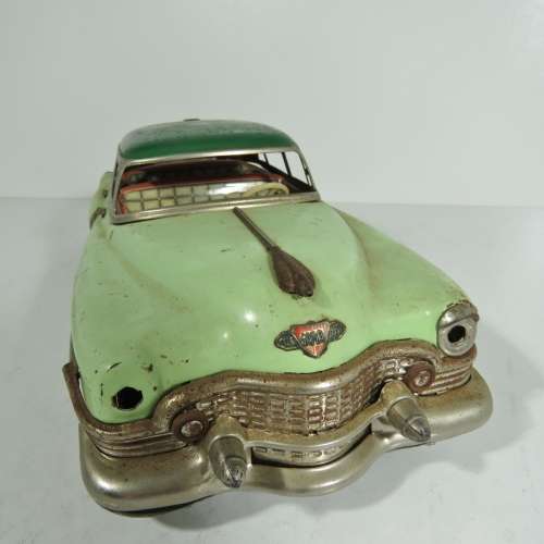 Vintage Gama Cadillac tin plate car - Used to be a battery operated model, but inner parts removed