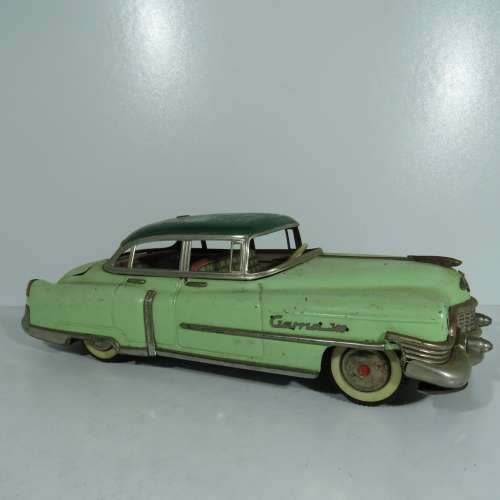 Vintage Gama Cadillac tin plate car - Used to be a battery operated model, but inner parts removed