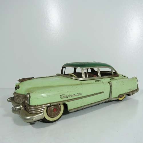 Vintage Gama Cadillac tin plate car - Used to be a battery operated model, but inner parts removed